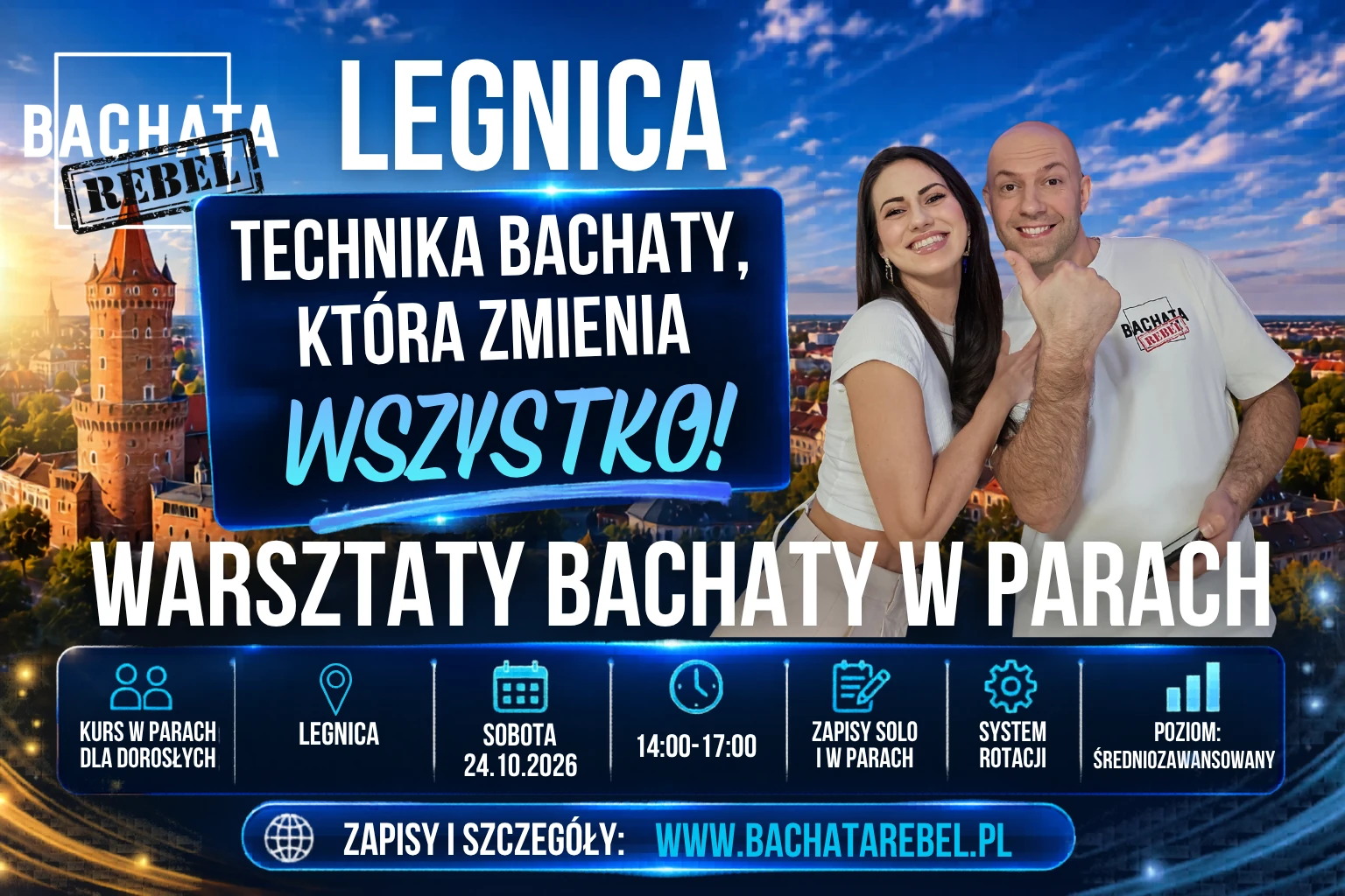 Warsztaty Weekendowe Bachaty w Parach Technika Poziom Średniozaawansowany 24.10.2026