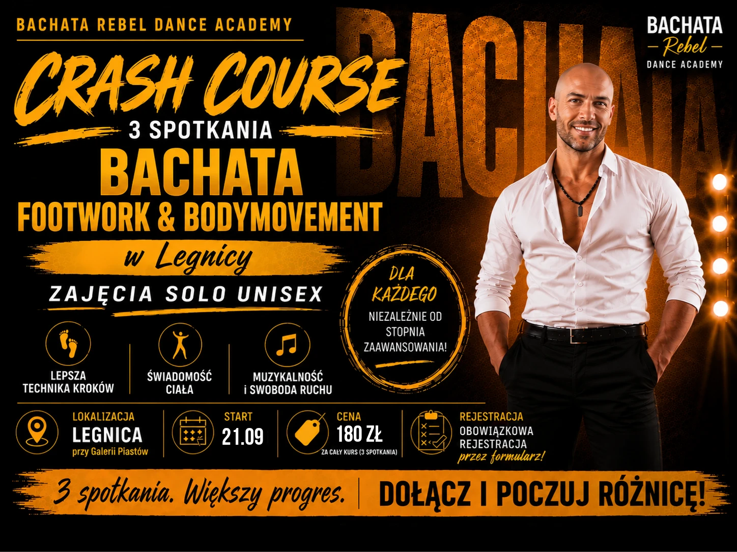 Footwork & Bodymovement Crash Course 3 Spotkania